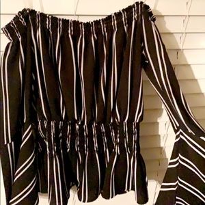 Off the shoulder long sleeve